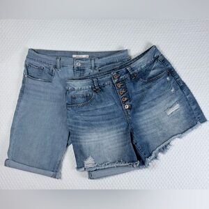 Women's Jean Short Bundle, Soft Stretch Denim, Size 10 or 30